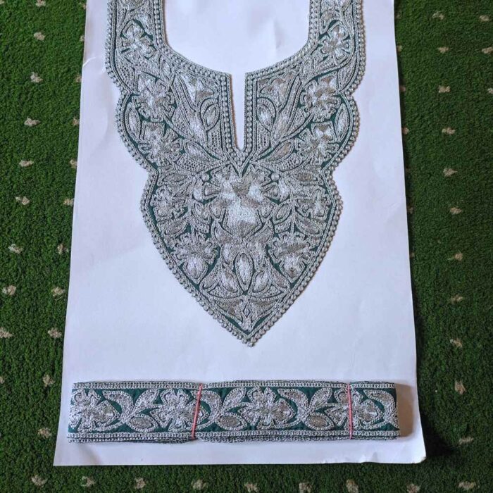 Green Shalimar Tilla Patch With Border 3.5m