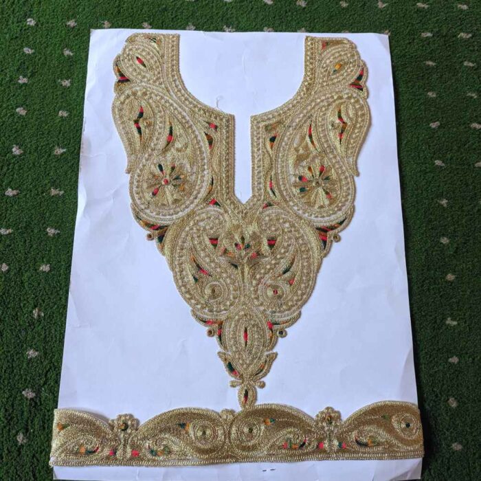 Golden Badami Alia Tilla Patch With Border 1.5m