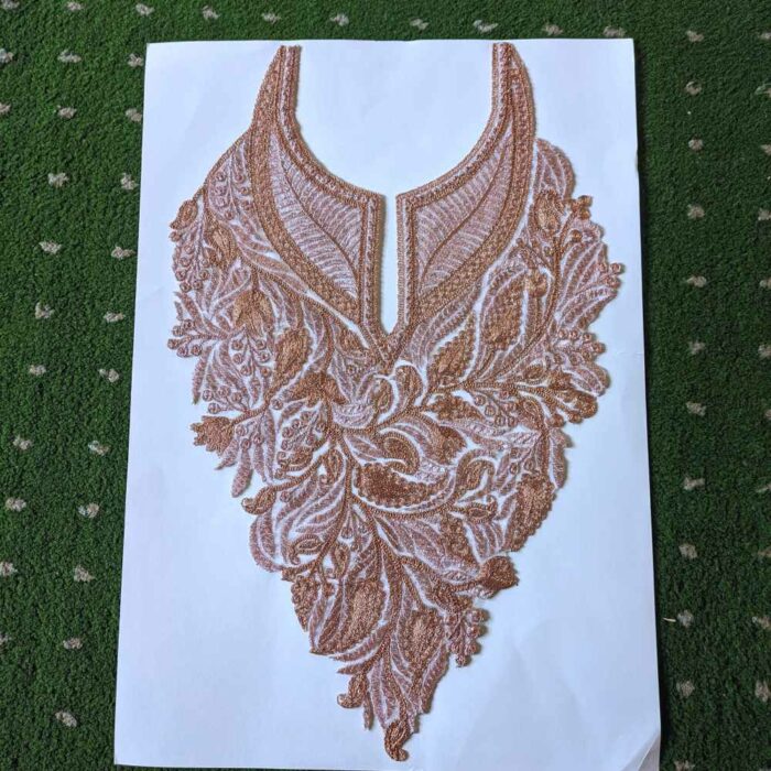 Copper Cutwork Tilla Patch