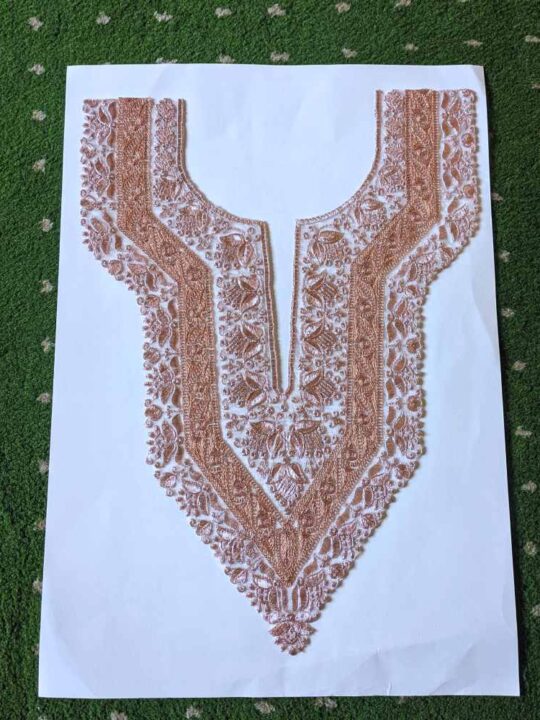 Copper Jhelum Cutwork Tilla Patch