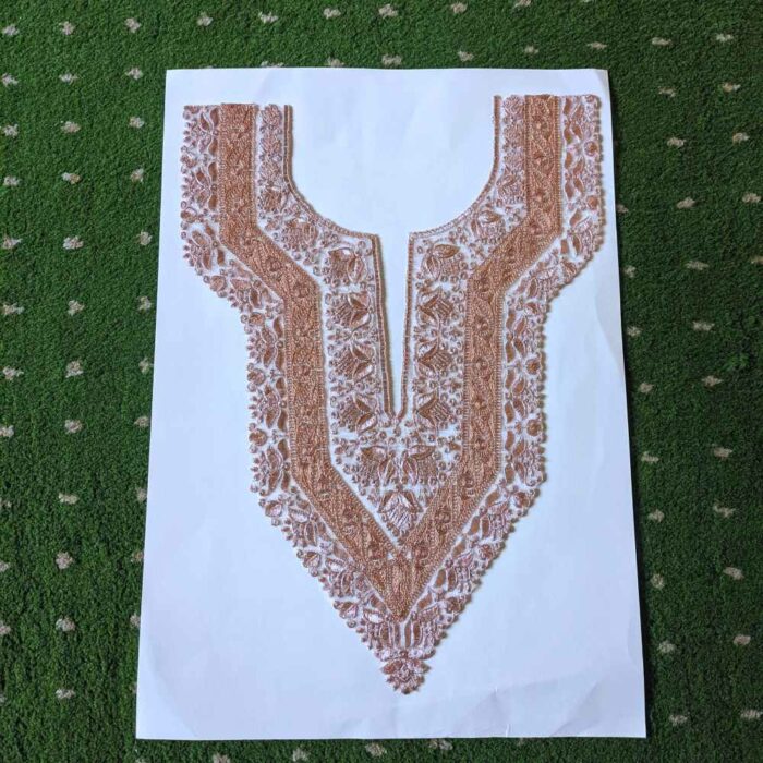 Copper Jhelum Cutwork Tilla Patch