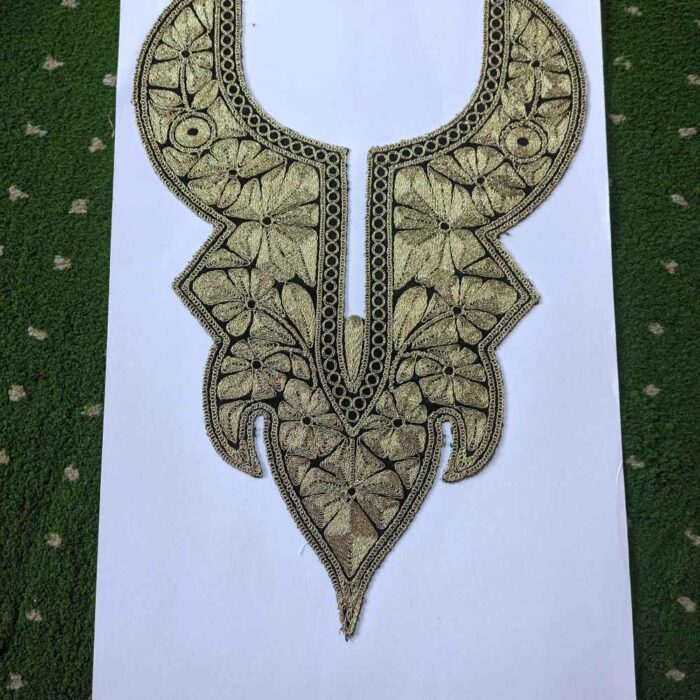 Butterfly Golden Black Tilla Patch