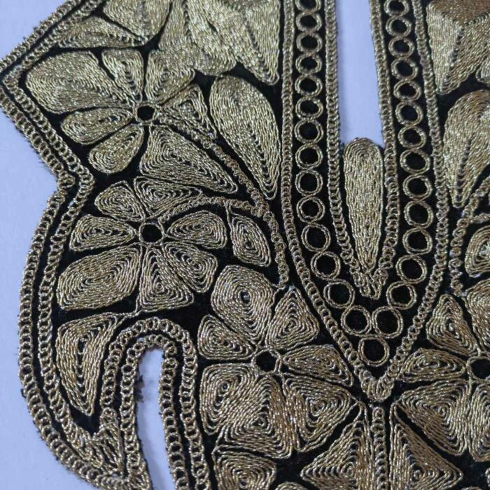 Butterfly Golden Black Tilla Patch - Image 2