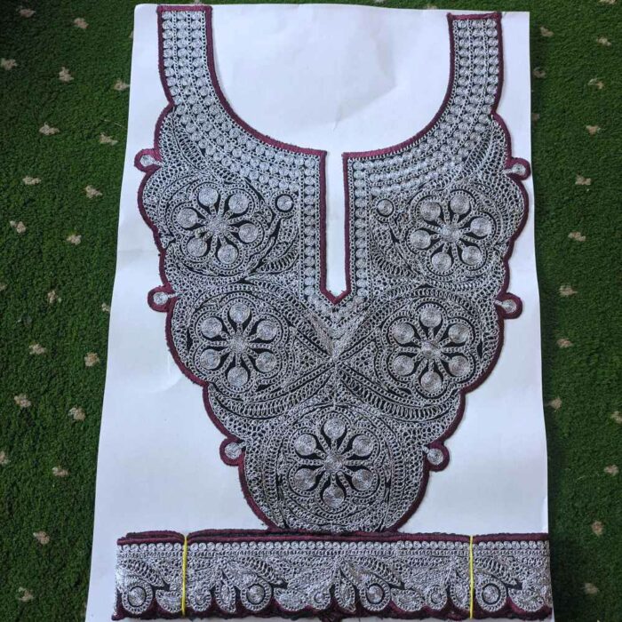 Silver Amara Wine Outline Tilla Patch With Border 3m