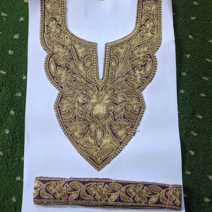 Wine Shalimar Tilla Patch With Border 3.5m