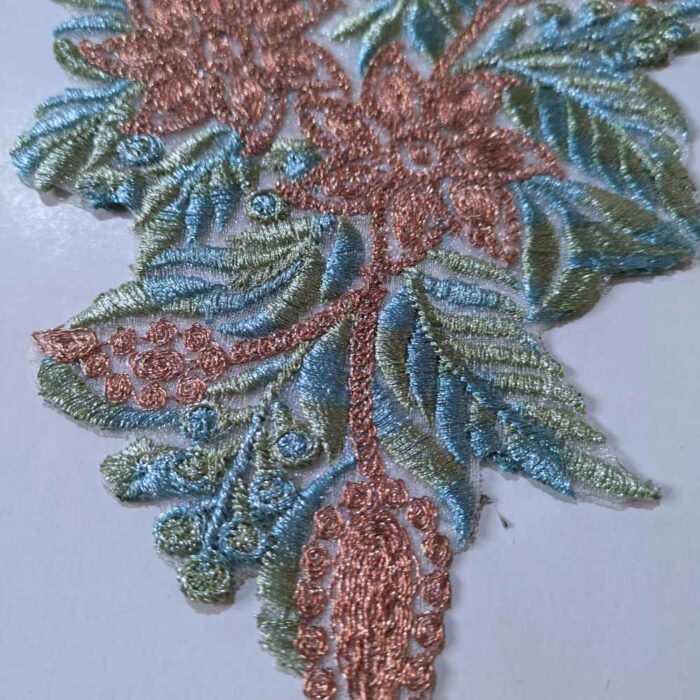 Green Azra Cutwork Tilla Patch Set - Image 2