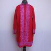 Maroon Aari Work Woolen Jacket