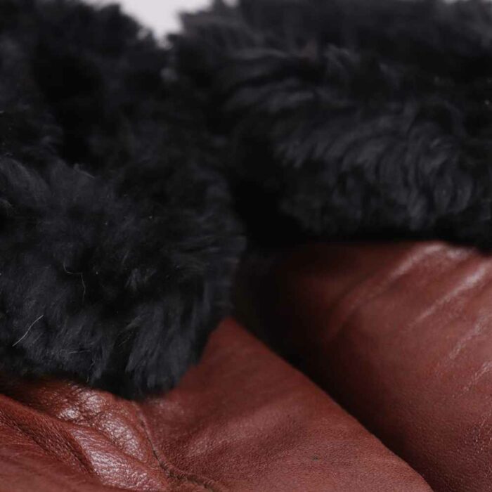 Brown Leather Fur Socks (5) - Image 2