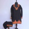 Black Ansari Cashmilon Kashmiri Phiran Co-ord Set