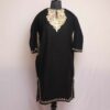 Nousheen Black Kashmiri Girls Short Pheran With Aari Embroidery (L40)