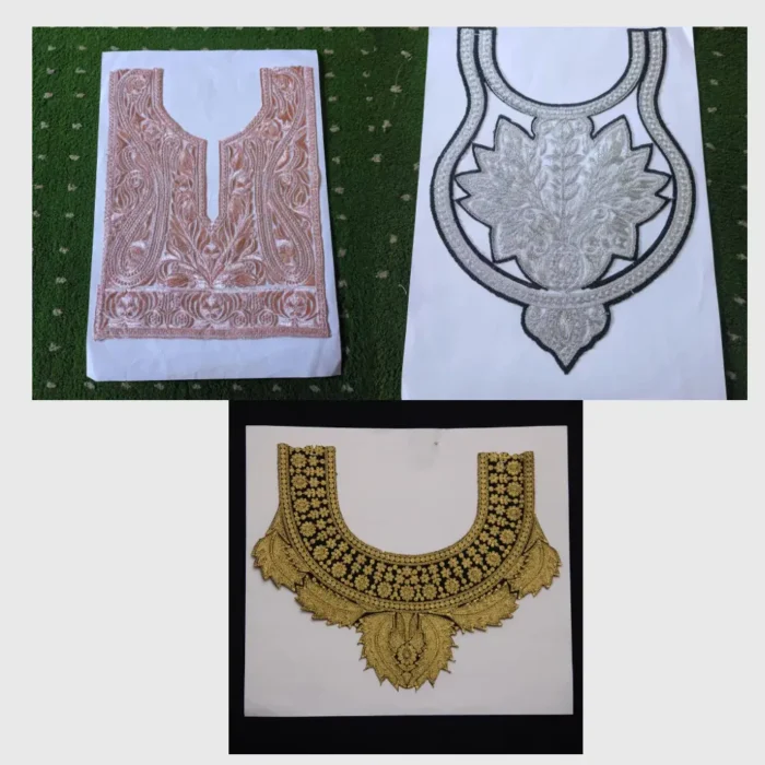 Set of 3 Tilla Patches from Kashmir