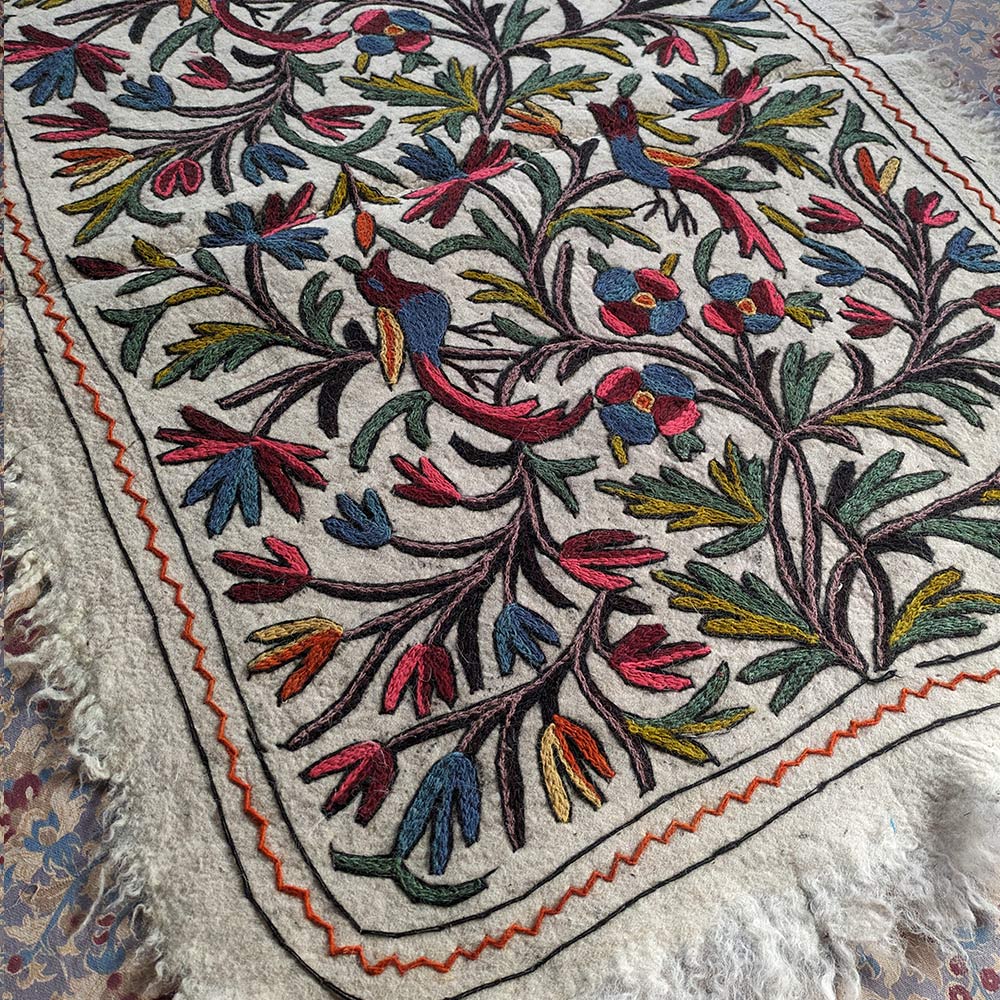 Namdah Rugs Pure Wool Handmade Shahi Namda Rug 3x5 - Gyawun