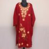 Maroon Botidar Pheran with Aari Embroidery