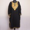 Black Qamarwari Kashmiri Winter Aari Pheran