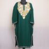 Dark Green Burzhama Kashmiri Winter Aari Pheran