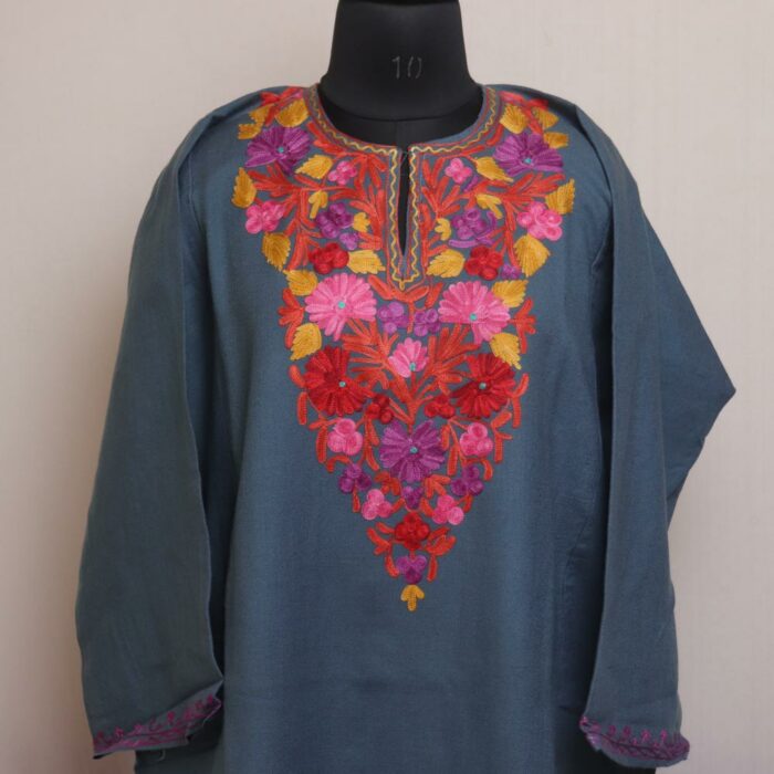 Kashmiri Pheran with Aari Embroidery - Image 2