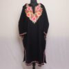 Black Bodhposh Kashmiri Pheran With Aari Work