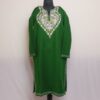 Dark Green Babdem Kashmiri Pheran With Aari Work