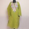 Parror Green Kashmiri Pheran With Aari Work