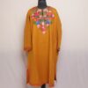 Mustard Posh Pheran With Aari Work