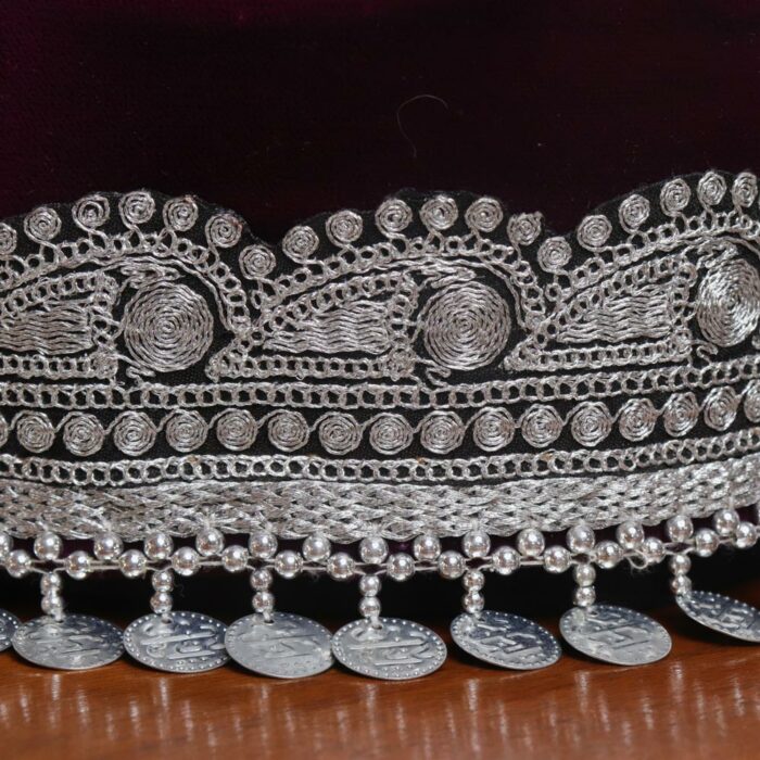 Purple Velvet Kashmiri Woman Cap - Image 3