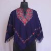 Blue Noorjahan Kids Aari Embroidery Kashmiri Poncho