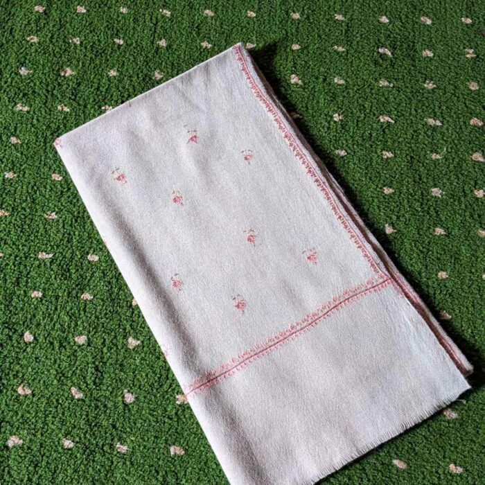 Grey Bootidar Sozni Woolen Muffler