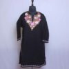 Ayesha Black Gulabi Kashmiri Girls Short Pheran With Aari Embroidery (L36)