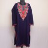 Dark Blue Insha Cashmilon Winter Aari Pheran