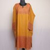 Mustard Box Pure Wool Kashmiri Sozni Handwork Designer Pheran