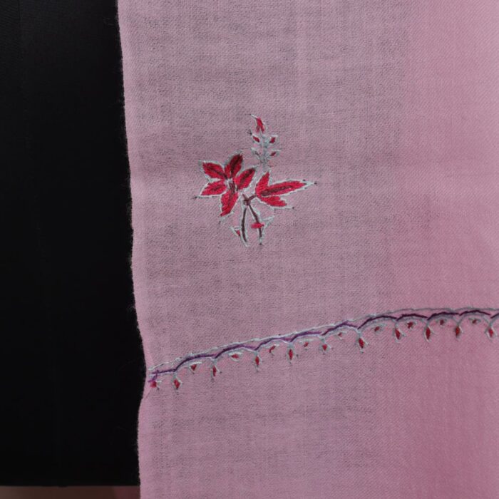 Pink Posh Paper Mache Sozni Handwork Stole - Image 2