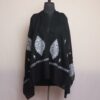 Black Aabi Paper Mache Sozni Handwork Stole
