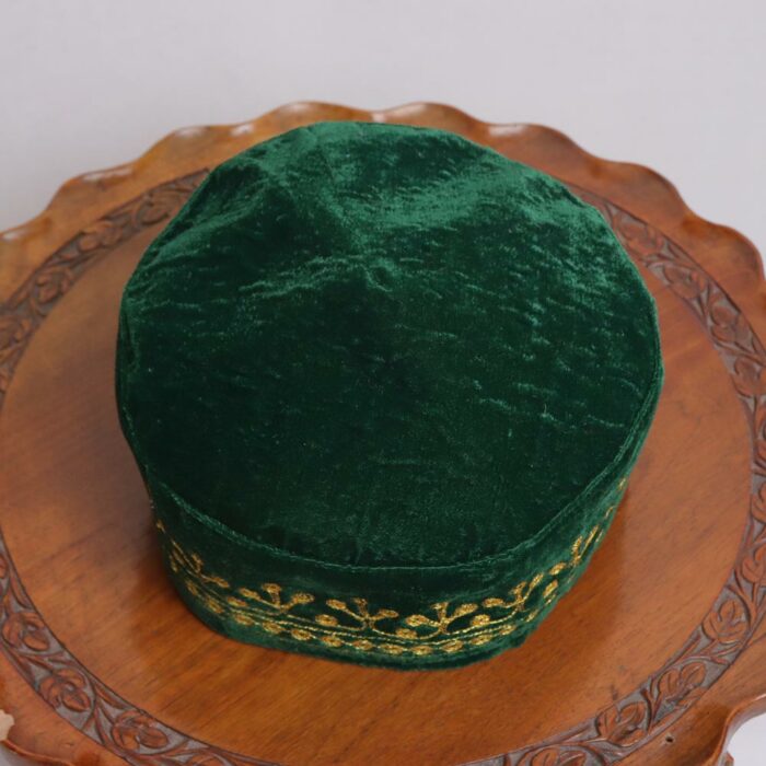 Green Velvet Tilla Cap