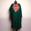 Dark Green Kashmiri Pheran With Aari Embroidery