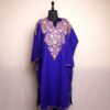 Blue Narmeen Kashmiri Pheran With Front Back Aari Embroidery