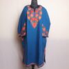 Blue Khiza Kashmiri Pheran With Aari Work
