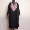 Black Izma Kashmiri Pheran With Aari Work