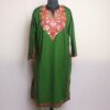 Green Aayat Kashmiri Pheran With Aari Work