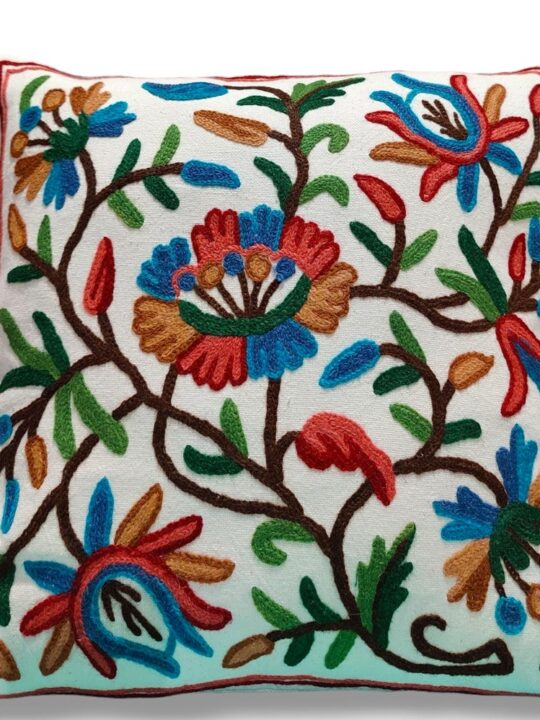 Marg Kashmiri Hand Embroidery Crewel Cushion Cover - Set of 2