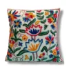 Dal lake Kashmiri Hand Embroidery Crewel Cushion Cover - Set of 2 (16x16 Inches)