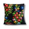 Kruhun Kashmiri Hand Embroidery Crewel Cushion Cover - Set of 2 (16x16 Inches)