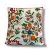 Wular Kashmiri Hand Embroidery Crewel Cushion Cover - Set of 2 (16x16 Inches)