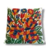 Bodh Posh Kashmiri Hand Embroidery Crewel Cushion Cover - Set of 2 (16x16 Inches)