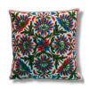 Pari Mahal Kashmiri Hand Embroidery Crewel Cushion Cover - Set of 2 (16x16 Inches)