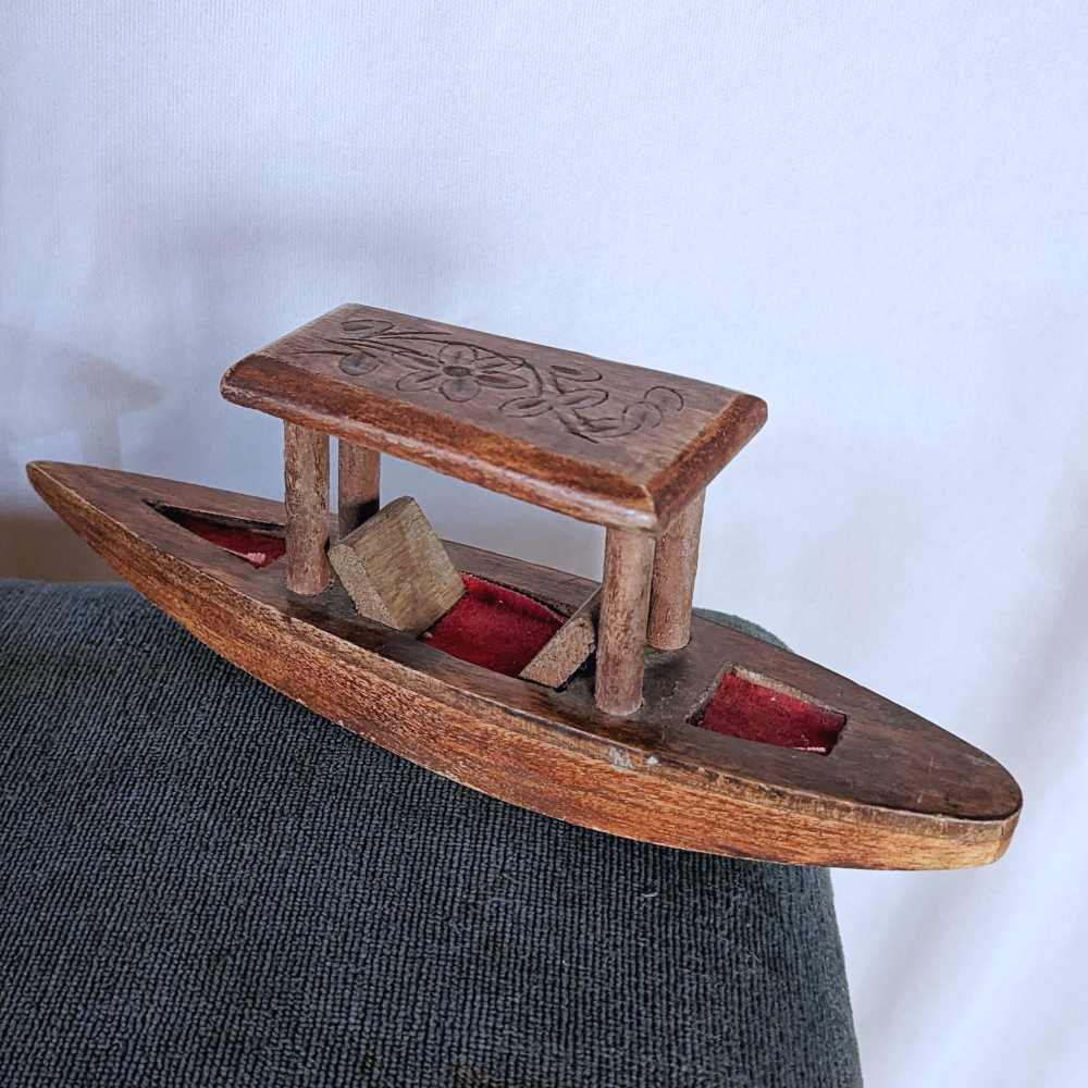 Kashmiri Wooden Shikara Boat