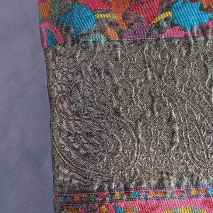 Ehsaas Beige Kashmiri Silk Kani Saree - Image 2