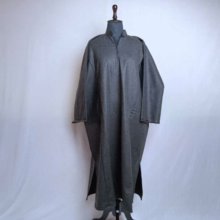 Aqeel Charcoal Black Traditional Mens Kashmiri Pheran (L48)