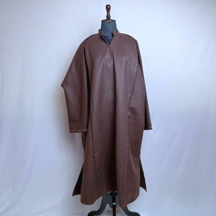 Brown Aqeel Box Traditional Mens Kashmiri Pheran (L49)
