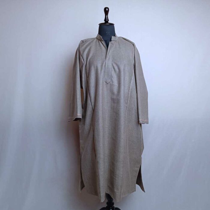 Beigh Light brown Traditional Mens Kashmiri Pheran L43.5