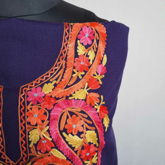 Bisma Blue Badami Wool Touch Kashmiri Suit - Image 3